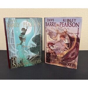 Peter and The Secret of Rundoon & Shadow Thieves HC/DJ Books Barry & Pearson Lot